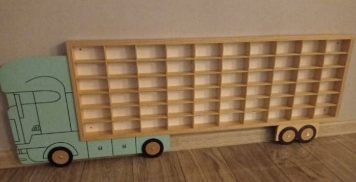 Cabinet Display Shelf Truck Kids Storage Collectibles