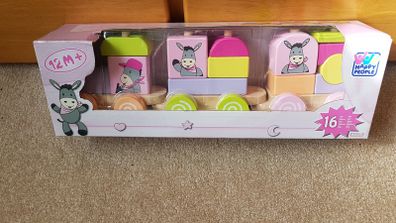Nursery / Wooden Donkey Train - NEW