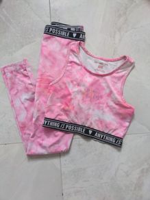 Girls crop top and leggings set
