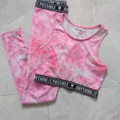 Girls crop top and leggings set