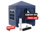 2x2m Popup Gazebo Marquee Party Tent Pavilion Blue with 4 Sides