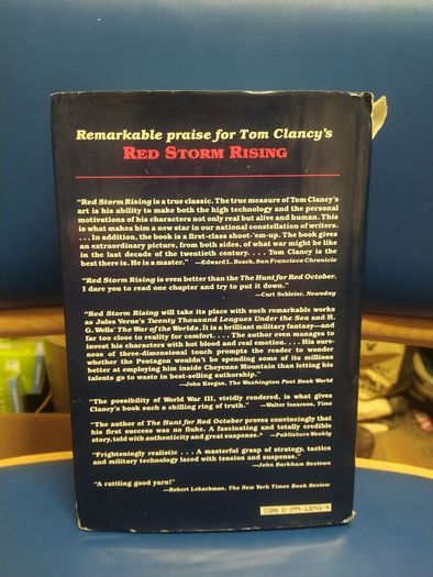 Signed Tom Clancy - Patriot Games