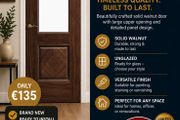 Deanta Walnut Unglazed Door