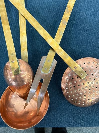 Great Set French copper UTENSIL SET