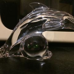 Galway crystal dolphin figure with free postage