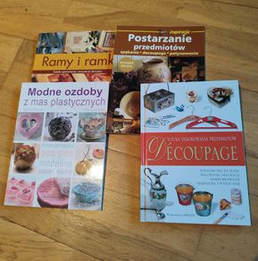 Set of 4 Craft & DIY Books Decoupage, Clay Crafting, Picture Framing (Polish Edition)