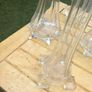 11 Art Noveau glass stem vases, bought in Vienna 70s, D18 Image 7