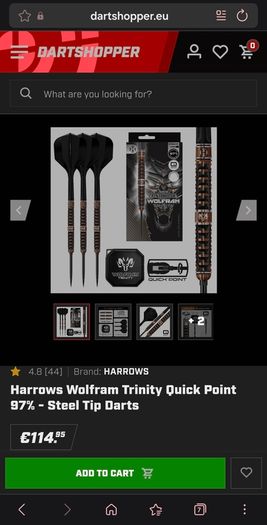 Darts Harrows Wolfram Trinity 24g