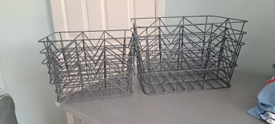 wire baskets x 6