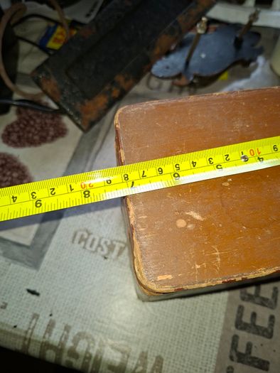 Antique Wooden Pharmacy or Apothecary Storage Box, likely from the early 20th century, Postage Available