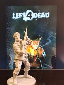 3D Printed Left 4 Dead Multiple Figurines