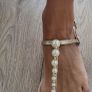 PRIMARK gold and pearl sandals Sz 8UK Image 2