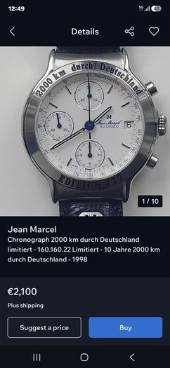 Jean Marcel 2000km - Chronograph Valjoux 7750- 028/777 Limited edition