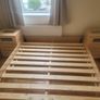 king size bed frame &headboard & matching bedside lockers Image 2