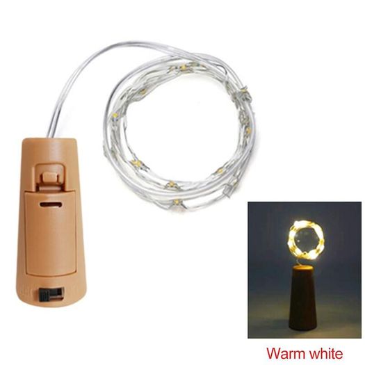 Bar LED Wine Bottle Cork 2M String Lights Christmas Decoration Led Lamp Bottle Fairy Lights Holiday Copper Wire Lights String