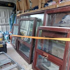 6 mahogany windows