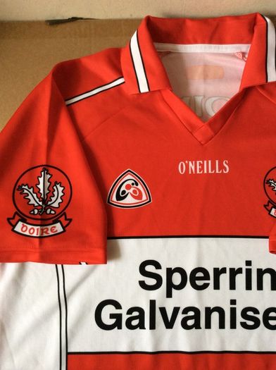 Derry Jersey. Official Oneills Derry GAA Mens Away Jersey. Season 2007-2009.Authentic Original From The Time. Not A Modern Day Remake.