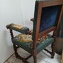2 Antique Oak Tapestry Chairs Image 3