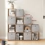 New Display 10 Cube Staircase Bookcase Storage Unit (Camel brown) FREE P&P Image 5