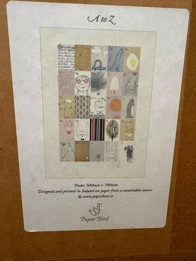 Framed A-Z alphabet Print