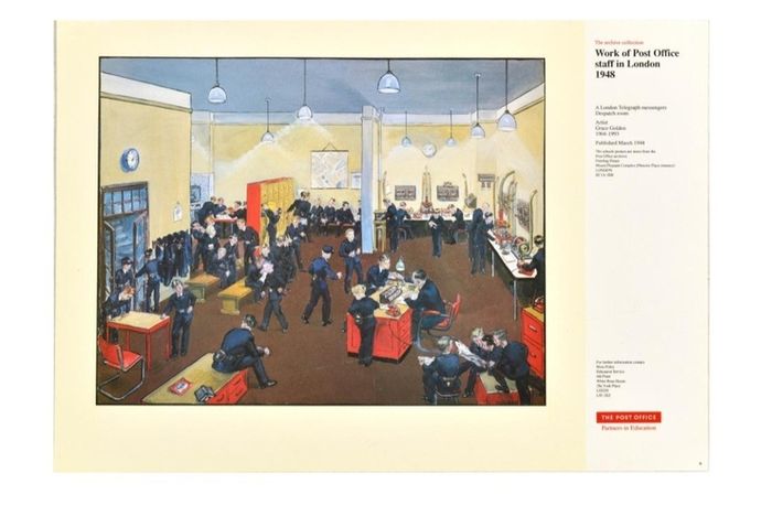 Vintage Posters Post Office Grace L. Golden