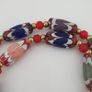Antique Venetian Style Trade Glass & Venetian WhiteHeart Glass Beads Necklace Image 4