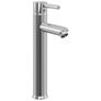 Bathroom Sink with Tap and Push Drain Brown Tempered Glass Image 4