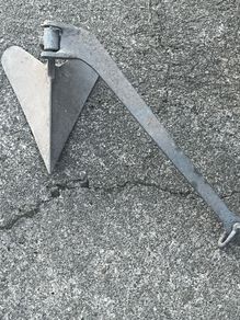 10lb plough anchor. Galvanized. Good condition