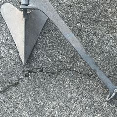 10lb plough anchor. Galvanized. Good condition