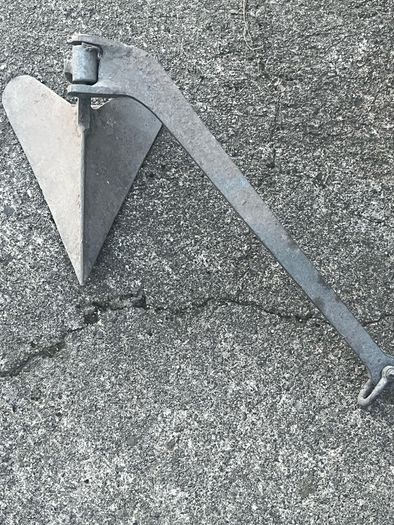 10lb plough anchor. Galvanized. Good condition
