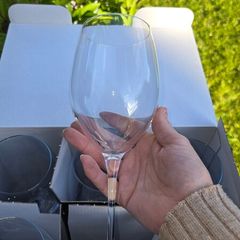 6 wine/water glasses
