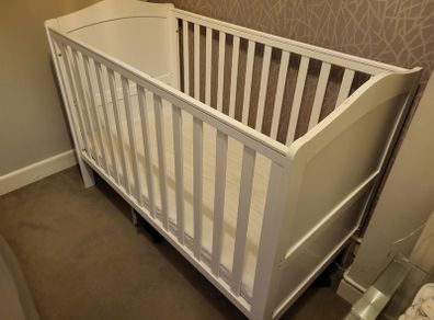Mini Cot Bed White