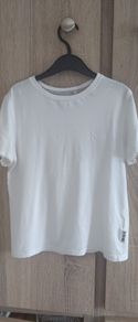 Boy white t shirt size 116 cm 100 per cent cotton