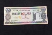 Bank of Guyana : Twenty Dollars Banknote - 1996
