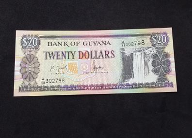 Bank of Guyana : Twenty Dollars Banknote - 1996