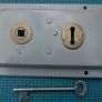 Double Handed Flanged Rim Door Lock 6" x 4" Image 5