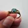 18ct Gold Emerald And Diamond Ring Image 6