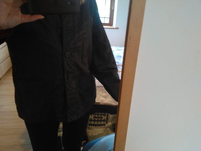 GEORGIO ARMANI black leather women's jacket