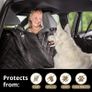 Dog Hammock for Car Back Seat  3-in-1  Car Seat Cover for Dogs with Seat Belt Tether Scratch Proof and Waterproof Car Seat Cover for Dogs Image 2