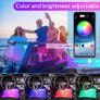 Interior Car Lights, Upgraded with controller and APP, Waterproof Multi DIY Color Music Under Dash Car Lighting kits, Sync with Music, 4pcs 48 LED Interior Lights with 5V USB Port Image 2