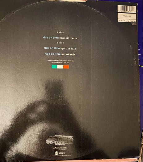 Black Box Ride On Time Original 1989 UK 12 inch Vinyl Remix
