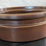 Brown Stoneware Baking Dish Large 30cm Round Vintage Casserole Bowl Image 3