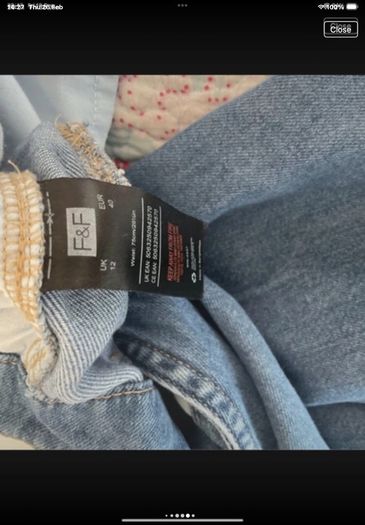 jeans  nwt F&f trouser style jeans size 12 wide leg