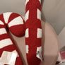 2 x Candy cane christmas cushions Image 6