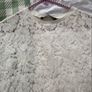 top Bnwt Zara lace tshirt top size small oversized ivory lace short sleeve top Image 8