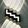 Black & White 8 head zig-zag design wall light 8+4w Image 4