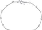 925 Sterling Silver Adjustable Anklet - Classic Chain Ankle Bracelets - 9