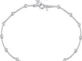 925 Sterling Silver Adjustable Anklet - Classic Chain Ankle Bracelets - 9