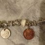 Pandora Bracelet with Old Irish Coins/Silver Plated Image 7