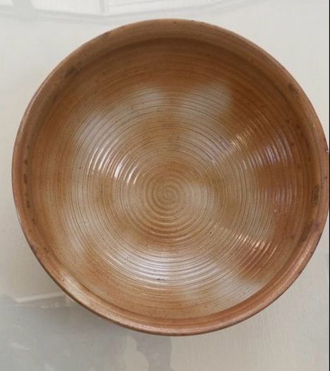 Reduced French Gres Du Marais  stoneware  very large 13 .5 diameter Bowl